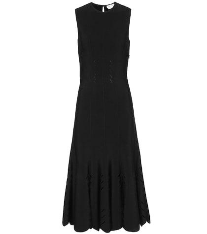 Alexander Mcqueen Ribbed-knit Midi Dress