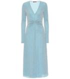 Rotate Birger Christensen Stretch-knit Metallic Dress