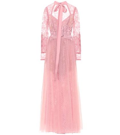 Gucci Lace And Tulle Gown