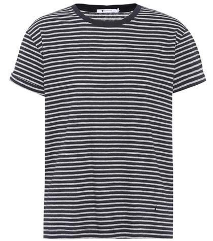 T By Alexander Wang Striped Cotton T-shirt