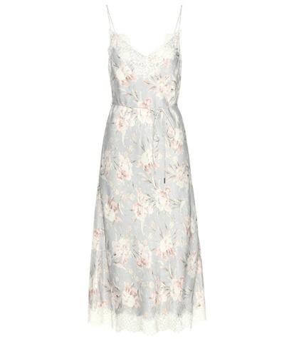 Zimmermann Lace-trimmed Crêpe-satin Dress