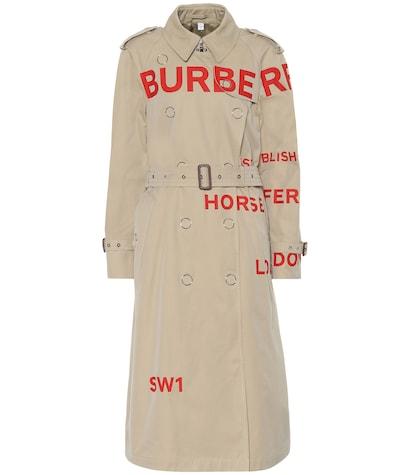 Gabriela Hearst Printed Cotton Gabardine Trench Coat