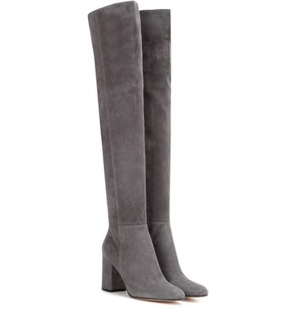 Gianvito Rossi Rolling 85 Over-the-knee Suede Boots