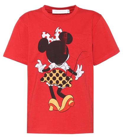 Victoria Beckham Printed Cotton T-shirt