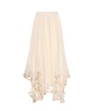 Valentino Ruffled Silk Skirt