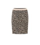 Miu Miu Leopard Intarsia Wool-blend Skirt
