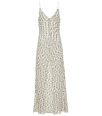Stella Mccartney Metallic Knit Maxi Dress