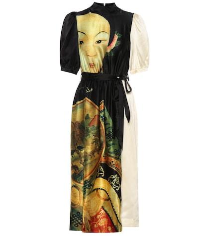 Simone Rocha Printed Satin Dress