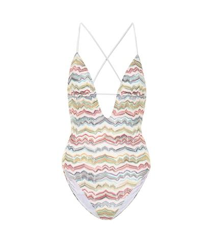Stella Mccartney Striped Crochet Swimsuit