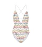 Stella Mccartney Striped Crochet Swimsuit