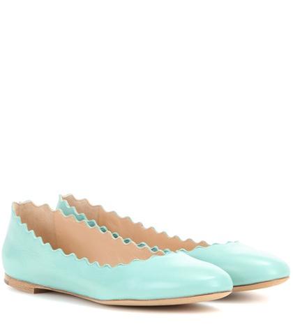 Victoria Beckham Lauren Leather Ballerinas