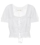 Heidi Klein Grace Lace-trimmed Cotton Top