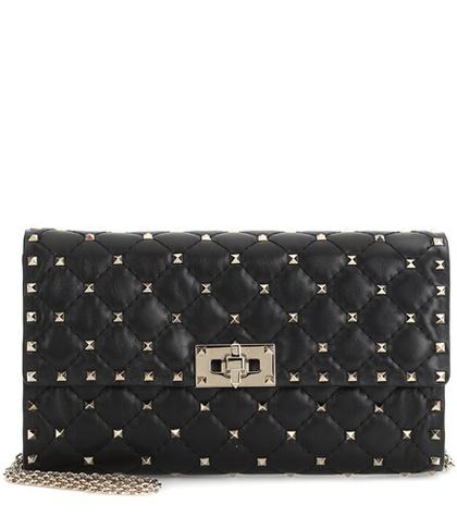 Calvin Klein Jeans Valentino Garavani Rockstud Spike Leather Shoulder Bag
