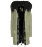 Isabel Marant, Toile Fur-lined Parka With Fur-trimmed Hood