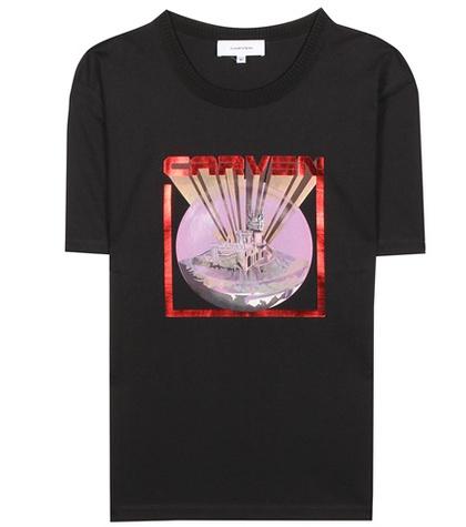 Carven Printed Cotton T-shirt