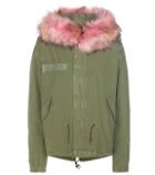 Mr & Mrs Italy Mini Fur-trimmed Cotton Parka