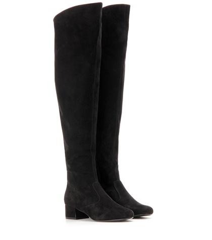 Saint Laurent Bb 40 Suede Over-the-knee Boots