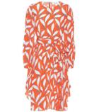 Diane Von Furstenberg Leaf-printed Silk Dress
