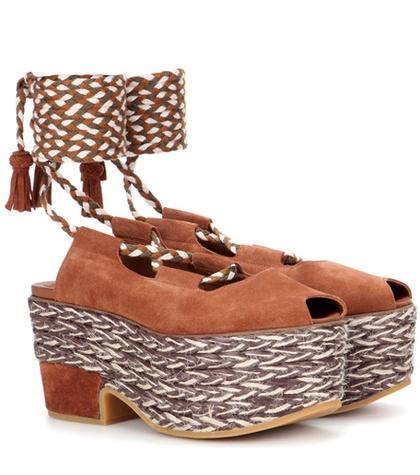 See By Chlo Suede Platform Sandals