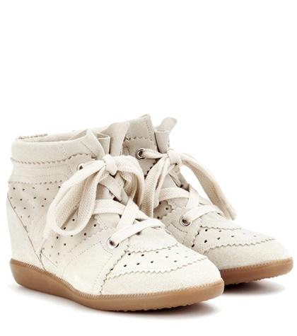 Anya Hindmarch Bobby Suede Wedge Sneakers