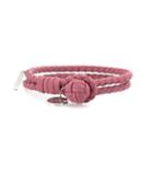 Valentino Knot Woven Leather Bracelet
