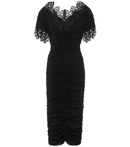 Dolce & Gabbana Embellished Silk-blend Midi Dress