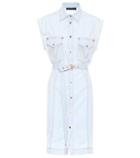Versace Denim And Silk Dress