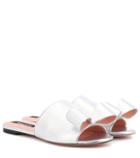 Melissa Odabash Metallic Leather Slides