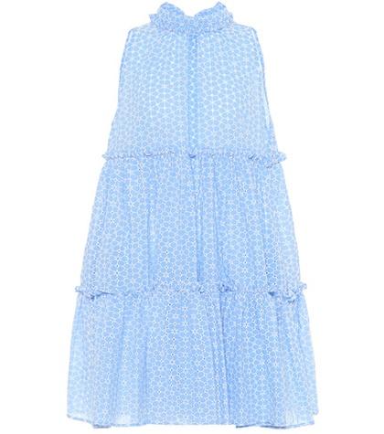 Saint Laurent Erica Printed Cotton Dress