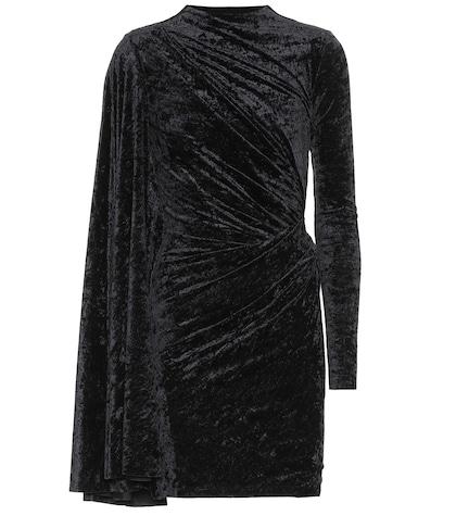 Balenciaga Crushed Velvet Minidress