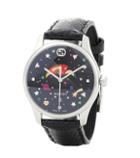 Gucci G-timeless Stainless Steel Leather Watch