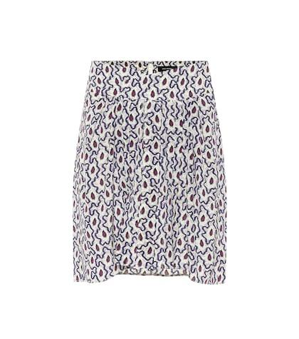 Isabel Marant Hemen Printed Silk Miniskirt