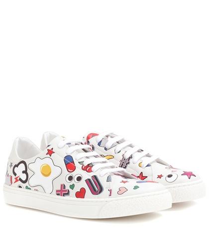 Isabel Marant All Over Wink Leather Sneakers