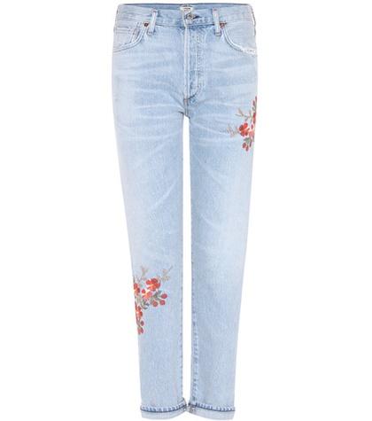 Victoria Beckham Embroidered Jeans