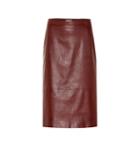 The Row Jaston Leather Skirt