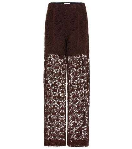 Chlo Floral Lace Straight Leg Pants