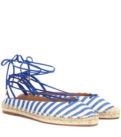 Aquazzura Minimalist Canvas Espadrilles