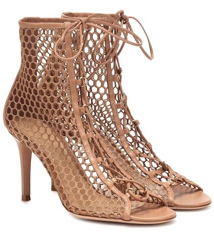 Bonpoint Helena Fishnet Ankle Boots
