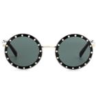 Miu Miu Crystal-embellished Round Sunglasses