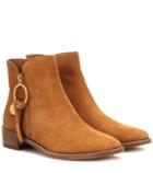 Gucci Salvador Suede Ankle Boots