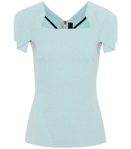 Roland Mouret Darfield Wool-crêpe Top