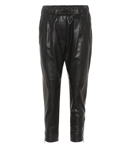 Brunello Cucinelli Leather Trackpants