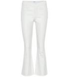 Frame Le Cropped Leather Bootcut Pants