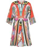 Etro Printed Silk-blend Minidress