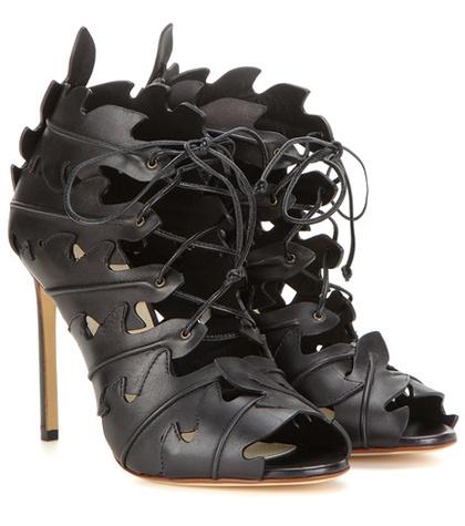 Alexander Mcqueen Cut-out Leather Sandals