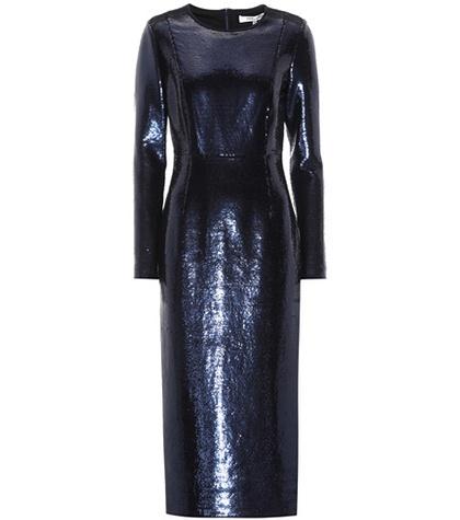 Diane Von Furstenberg Sequin-embellished Midi Dress