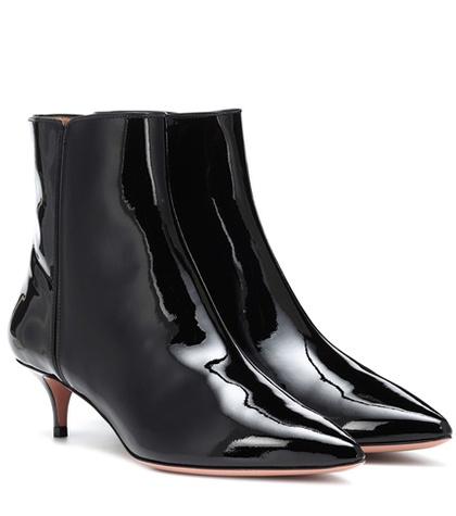 Gianvito Rossi Quant 45 Patent Leather Ankle Boots
