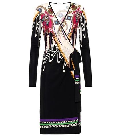 Etro Printed Wrap-style Dress