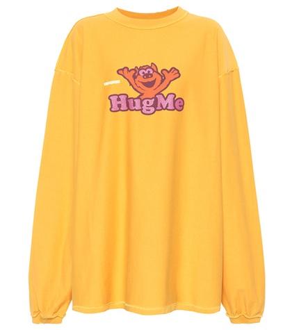 Vetements Long Sleeved Cotton Top