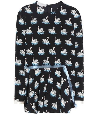 Closed Printed Silk Blouse